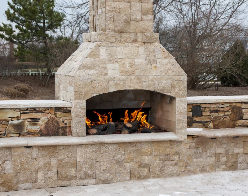 Brick Fireplace Building