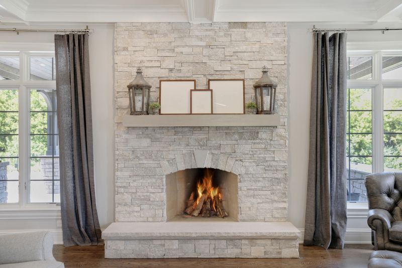 Stone Masonry Fireplace